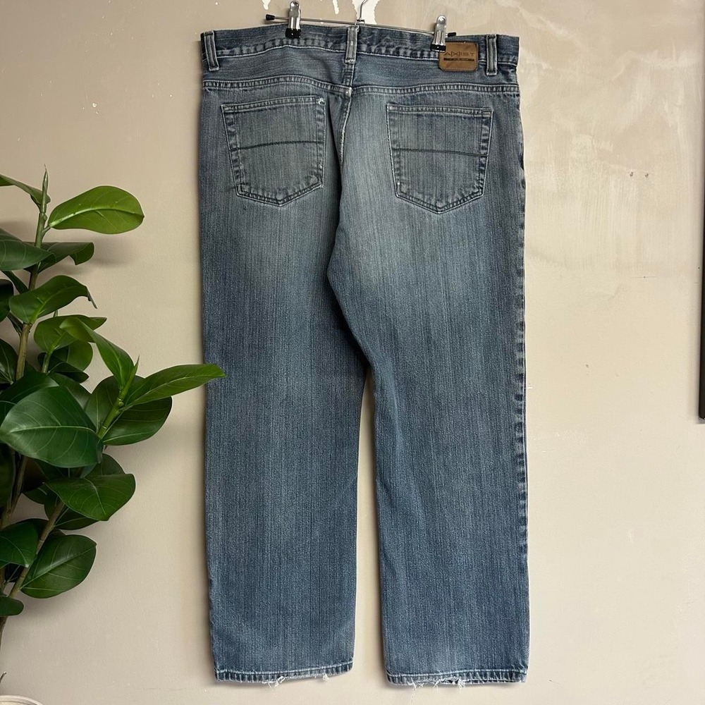 Axist Mud Wash Faded Baggy Jeans Y2K Vintage Blue Mens 38x32 - Picture 4 of 8